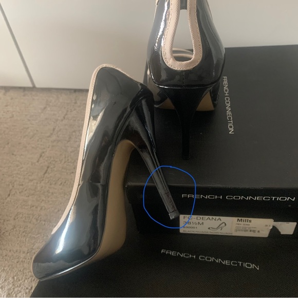 French Connection Deana Peep Toe Pumps - Size 8.5! - Picture 5 of 7